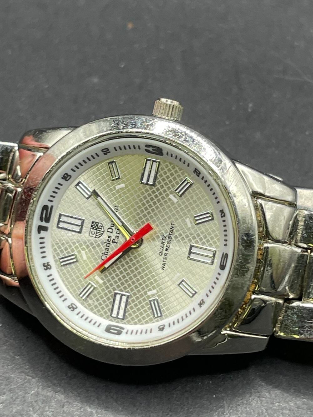 Charles Dumont Paris MB-6888L Silver Tone Women's Quartz Watch Water Resistant